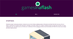 Desktop Screenshot of gamesinaflash.com