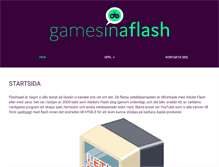 Tablet Screenshot of gamesinaflash.com